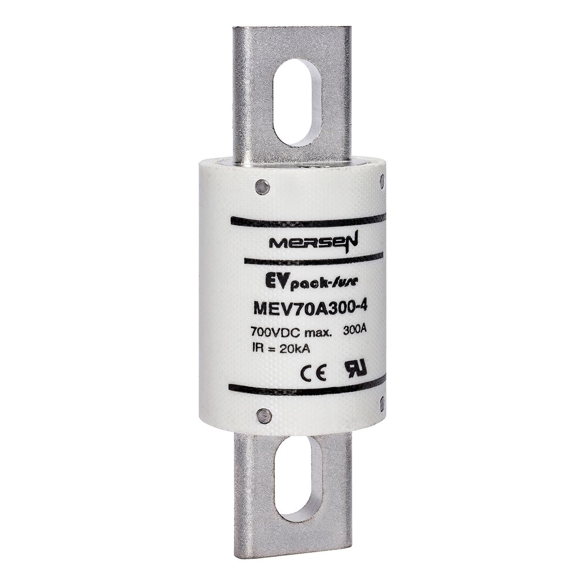 MEV70A300-4 - EVpack-fuse MEV70, 700 VDC Max., L/R ≤ 1ms,  300 A, Round Body Fuse